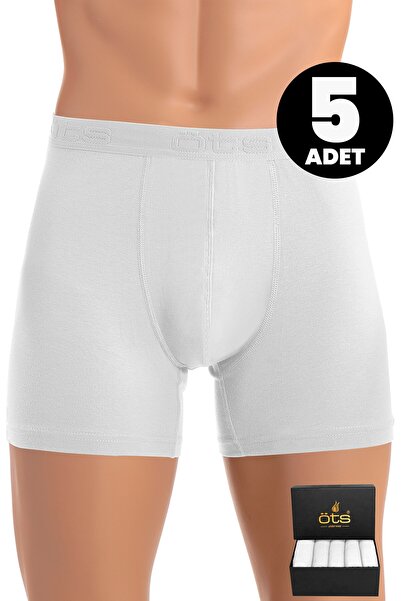 Öts Premium 5’li Erkek Modal Boxer - Hediye Kutulu, Ultra Yumuşak Modal Kumaş, Esnek Kalıp,Etiketsiz
