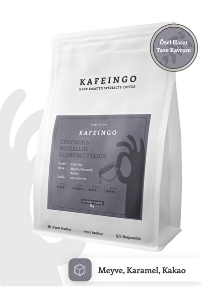 Kafeingo Colombia Medellin Çekirdek Kahve 250 gr
