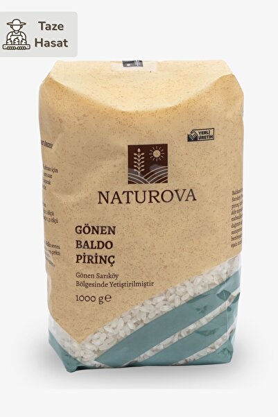 NATUROVA Gönen Baldo Pirinç 1 Kg - Doğal Tarım, Yerli Tohum