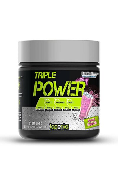 Laperva مكمل غذائي ثلاثي القوة قبل التمرين، بنكهة الفواكه، 30 حصة، عزز قدرات جسمك إلى أقصى حد
