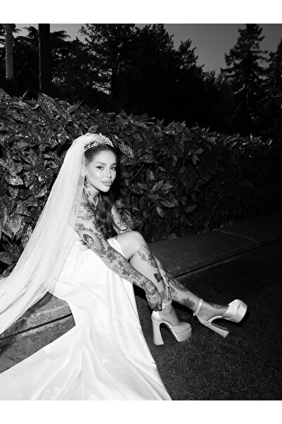 MARCATELLI Sedef Saten Firuze Gelin Ayakkabısı