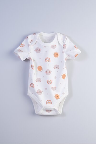 Bondberro Newborn and Baby Envelope Collar Bodysuit 100% Cotton