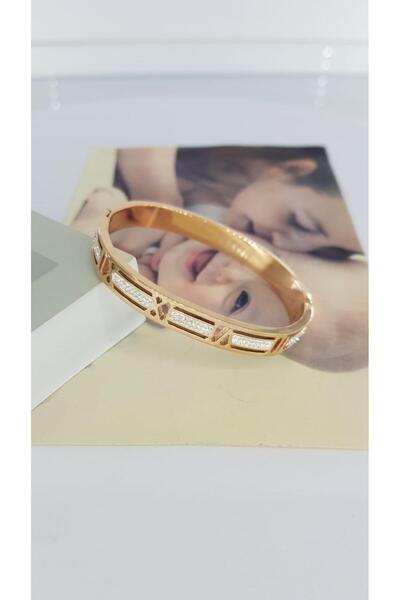 SONES Roma Rakamlı Rose Rengi Çelik Kelepce| Sns103873