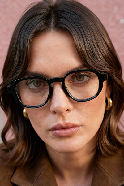 Eyesofia نظارة شمسية معدنية كلاسيكية باللون الأسود والذهبي للجنسين