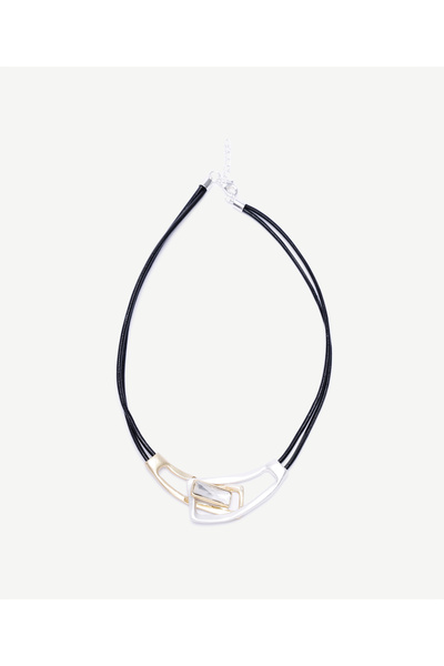 Yargıcı Metal Uç Detaylı Kolye