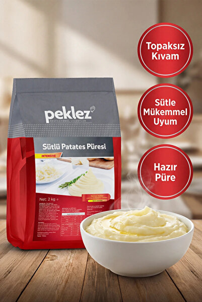 PEKLEZ Sütlü Patates Püresi Intensive 2 kg - Yoğun Kıvamlı Hazır Patates Püre...