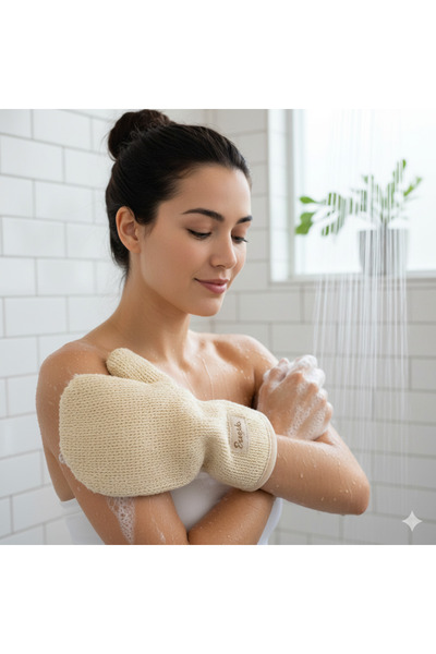 Eureka ليفة طبيعية - قفاز دائري متوسط الحجم للجسم