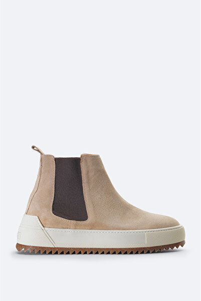 Avva حذاء رجالي من جلد الغزال المنك 100% مرن ومتين ونعل حراري خفيف تشيلسي A32...