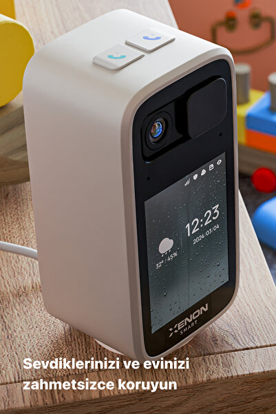 Xenon Smart Akıllı Monitörlü İç Mekan Kamera 2K Çift Yön Ses WiFi Mobil Kontrol Ağlama Algılama Baby Cam X7208