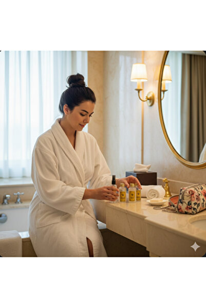 Erzi Seyahat Seti 4Lü 0.50ml Kolonya Duş Jeli Saç Kremi Şampuan şişesi