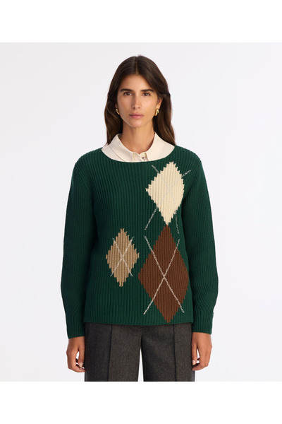 Yargıcı Regular Boat Neck Long Sleeve Sweater