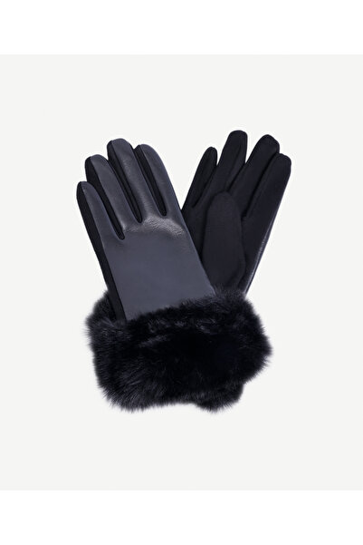 Yargıcı Bileği Kürklü Pu Eldiven