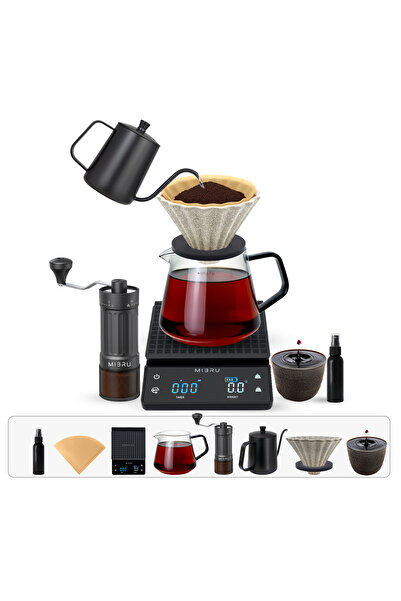 MIBRU V60 Specialty Coffee Set, 8-Tool Package From