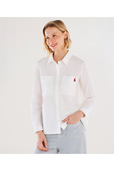 Yargıcı Cebi Nakışlı Gömlek