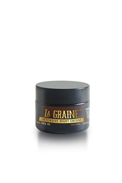 LA GRAINE كريم ليلي مكثف 50 مل - زيت شجرة الشاي، مطفي ومهدئ