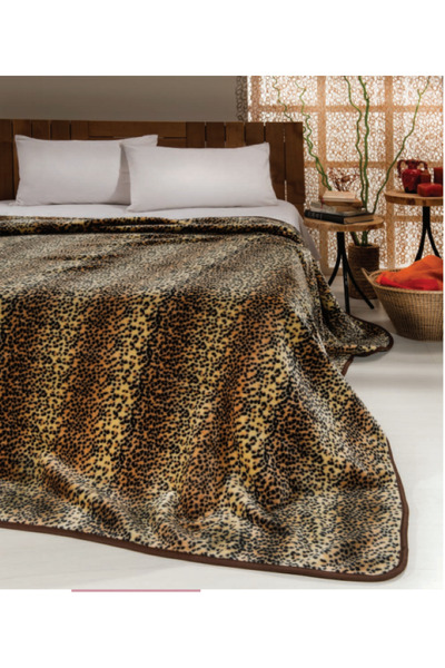 MİNK Pătură de o persoană Solana Luxury Mink 444 maro 160x220 & atât pătură, cât și cuvertură de pat și