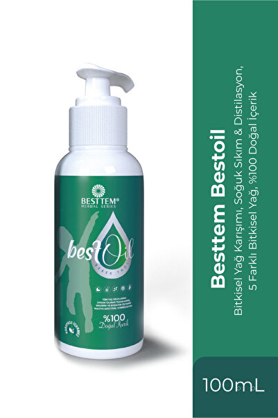 BESTTEM Bestoil – Bebek & Yetişkin Yağ | Koruyucu Içermez, Sürülebilir ve İçilebilir 100mL