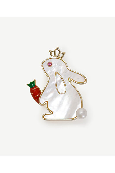 Yargıcı Tavşan Figürlü Broş