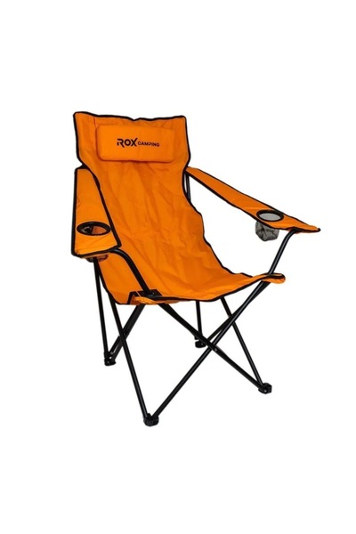 selim uyar kamp metal Rox Camping Katlanır Kamp sandalyesi -Turuncu