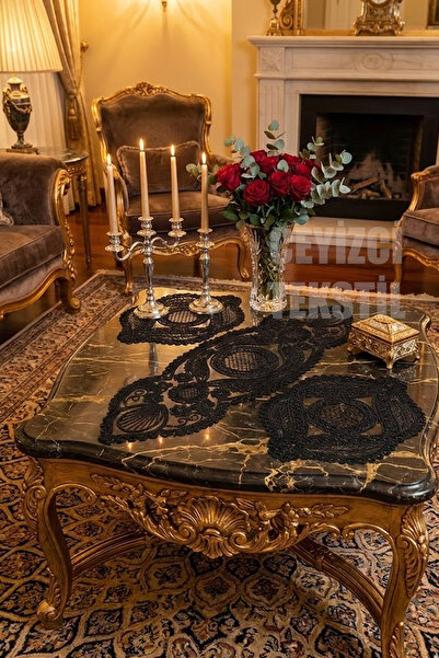 Çt Çeyizci Tekstil Σετ σαλονιού, Υπνοδωμάτιο 3 τεμαχίων Κάλυμμα τραπεζιού σαλ...