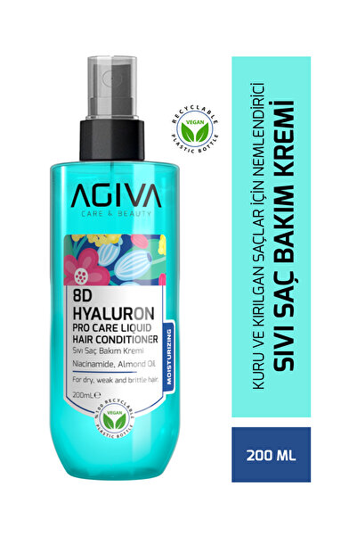 agiva care& beauty 8d Hyaluron Kuru ve Kırılgan Saçlar İçin Nemlendirici Sıvı...