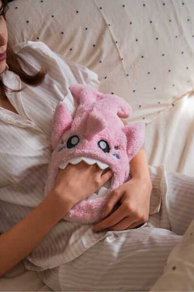 QMSAL Peluş Sıcak Su Torbası Köpek Balığı Desenli – 750 ml Uyumlu | Termojel ...