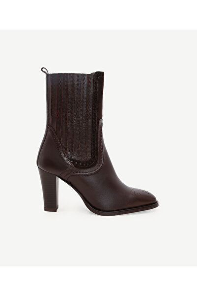 Yargıcı حذاء بكعب من الجلد الناعم مع تفاصيل مطاطية