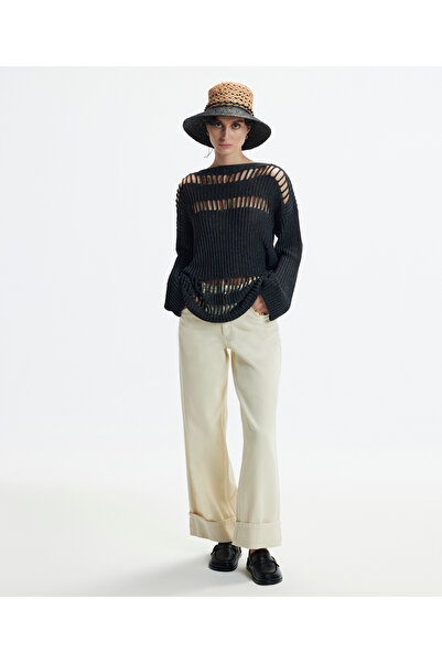 Yargıcı Relaxed Fit Denim Trousers with Curved Legs