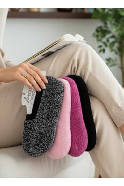 WalkRox Pratik Kullanılabilir Çeyizlik Yumoş, Peluş Kadın Patik, Çetik, Çorap...