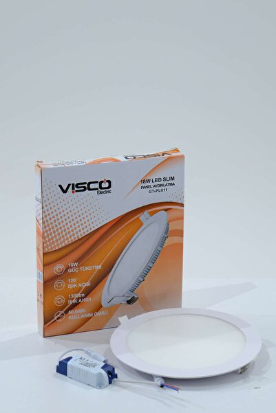 VİSCO ELEKTRİK Visco 18w Led Slim Panel Ip20 Günışığı 3000k(ÖLÇÜLER AÇIKLAMADA)