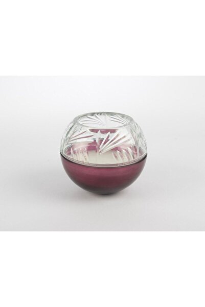 Mikasa Moor Bordo Cam Kapaklı Mum 13x11cm
