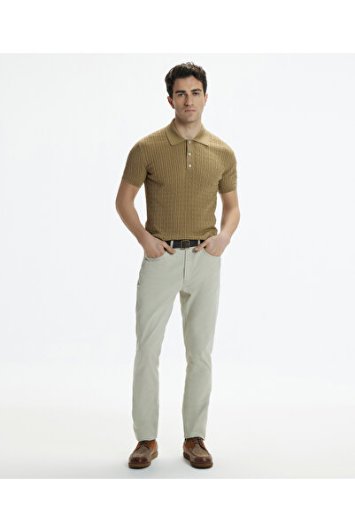 Yargıcı Short Sleeve Polo Neck Buttoned Knitwear