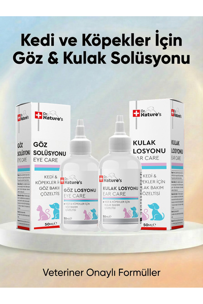 Dr. Nature's Kedi ve Köpekler için Göz ve Kulak bakım solüsyonu
