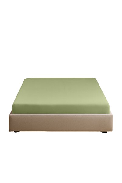 Sabia 100% Cotton 62 Thread Count 180X200 cm +37 cm Height Suitable Double Size Fitted Sheet