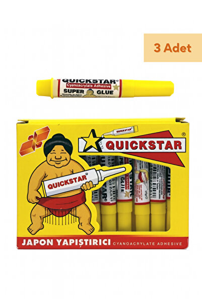 TAYEM 3 Adet Super Glue 1,4g. Japon Yapıştırıcısı, Süper Japon Yapıştırıcı, Q...
