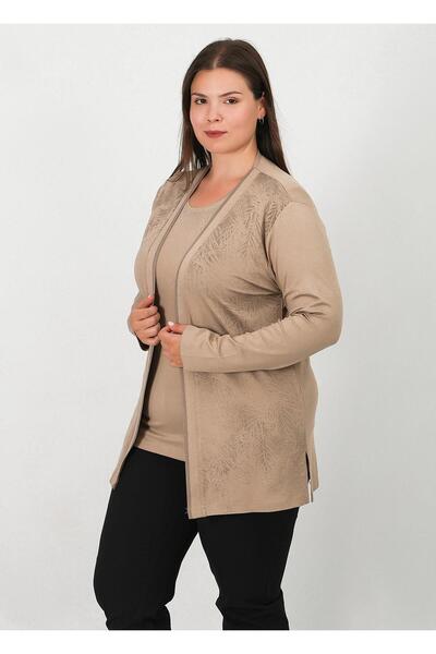 Lanze Thin Suit with Short-Sleeved Blouse Inside and Jacket 5201t