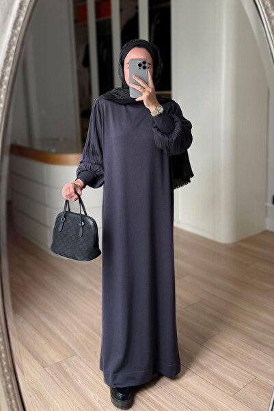 Ka Hijab فستان ميرسيريزد بأكمام بالون - مدخن