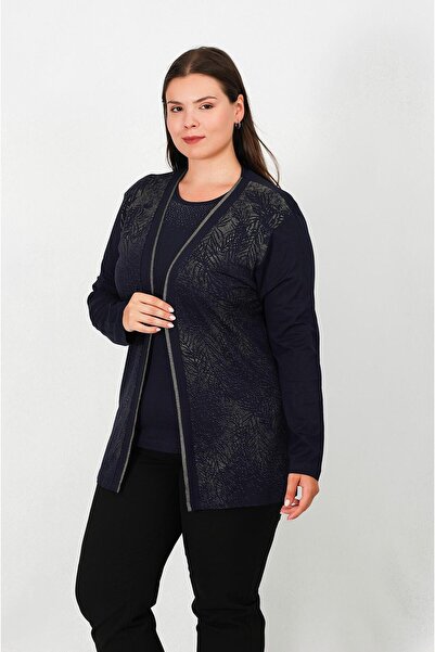 Lanze Thin Suit with Short-Sleeved Blouse Inside and Jacket 5201t