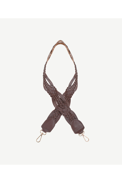 Yargıcı Saç Örgü Detaylı Çanta Askısı