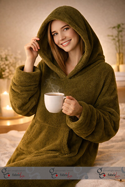 Fabric Box Wellsoft Капюшонний одяжний телевізійний плед - Теплий Wellsoft Капюшонний