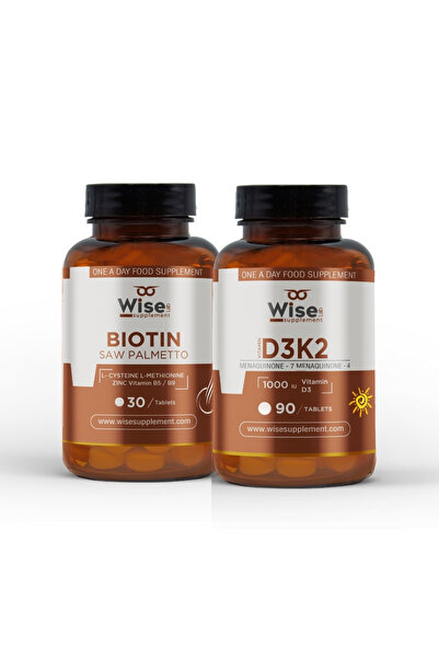 WiseLab Biotin 2500 Mcg 30 Tablet + Vitamin D3 K2