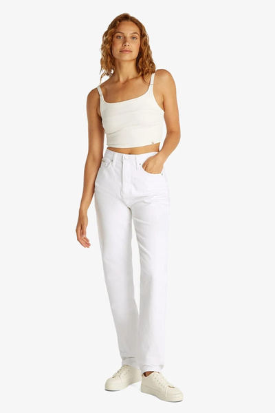 Calvin Klein بنطلون نسائي أصلي نحيف ومستقيم J20J225136-1AA