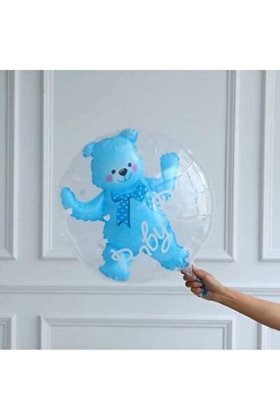 co arma مجموعة بالونات هيليوم للمواليد الجدد لون ازرق 18 قطعة