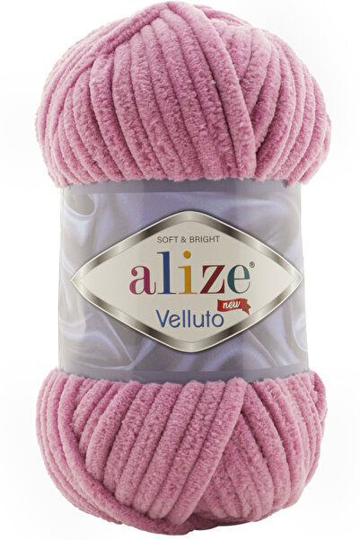 Alize خيط فيلوتو سميك للحياكة اليدوية 98 وردة