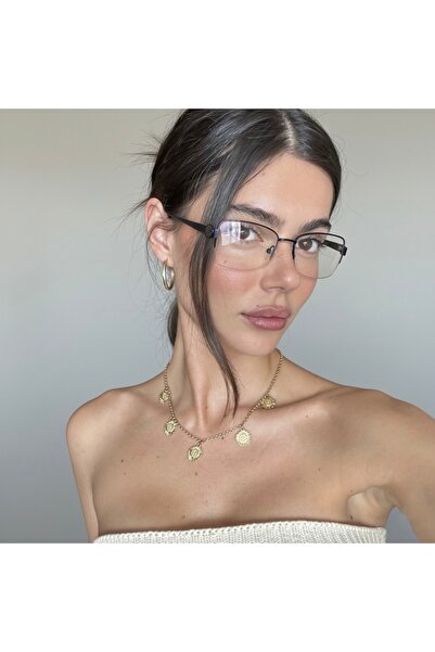 MERISU İnce Metal Dikdörtgen Unisex Gözlük – Optik Cam Değişimine Uygun