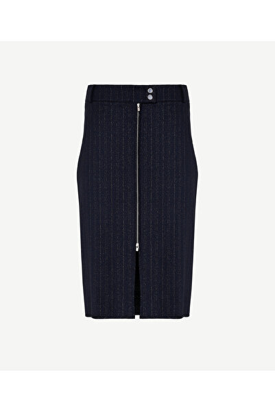 Yargıcı Fermuar Detaylı Etek