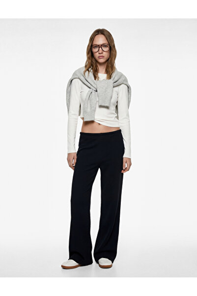 Koton Pantaloni de sport lungi cu talie înaltă și talie elastică