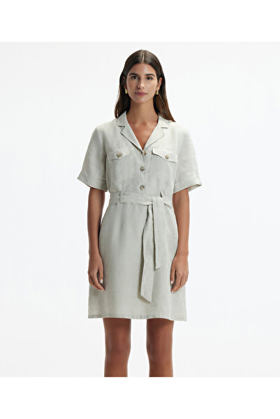 Yargıcı Jacket Collar Short Sleeve Dress