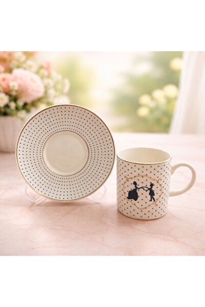 Ayzem طقم فناجين قهوة موم نيو بون 6 قطع 90 مل - مع علبة هدايا