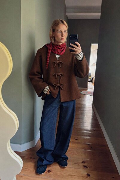 HAKKE Bağlama Detaylı Kaşe HIRKA